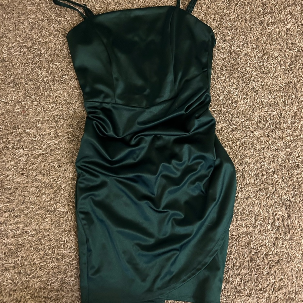 Emerald Sundae Dark Green Mini Dress